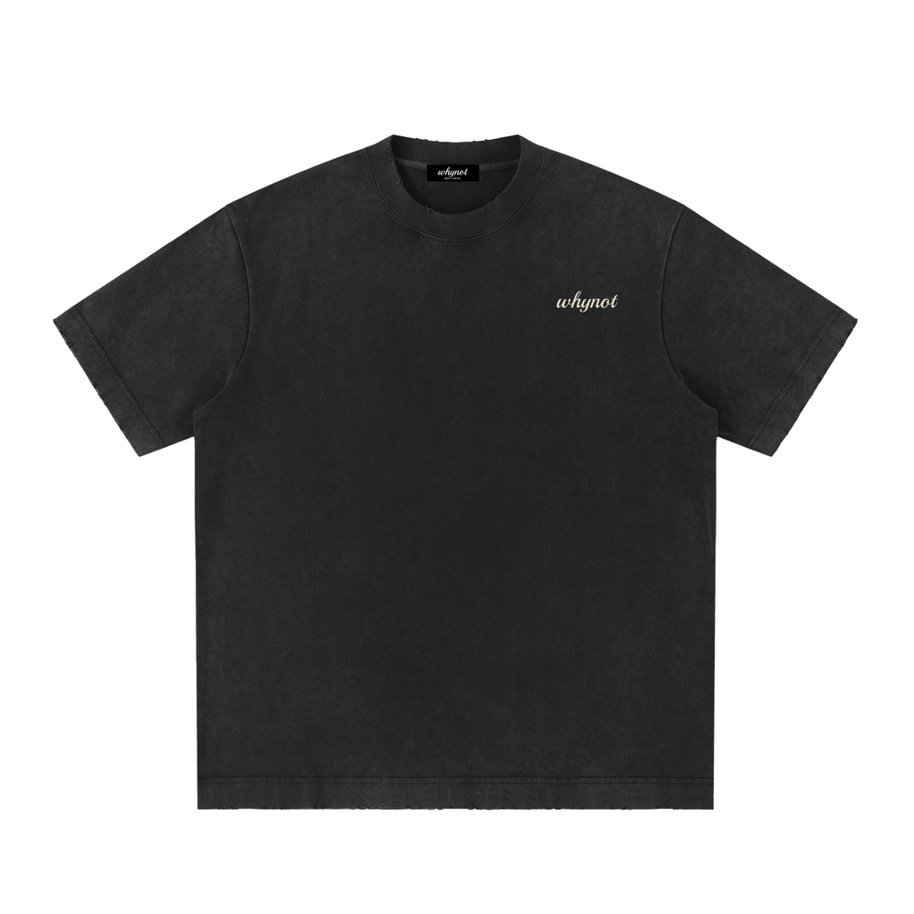 Heavyweight Vintage Washed Frayed T-Shirt